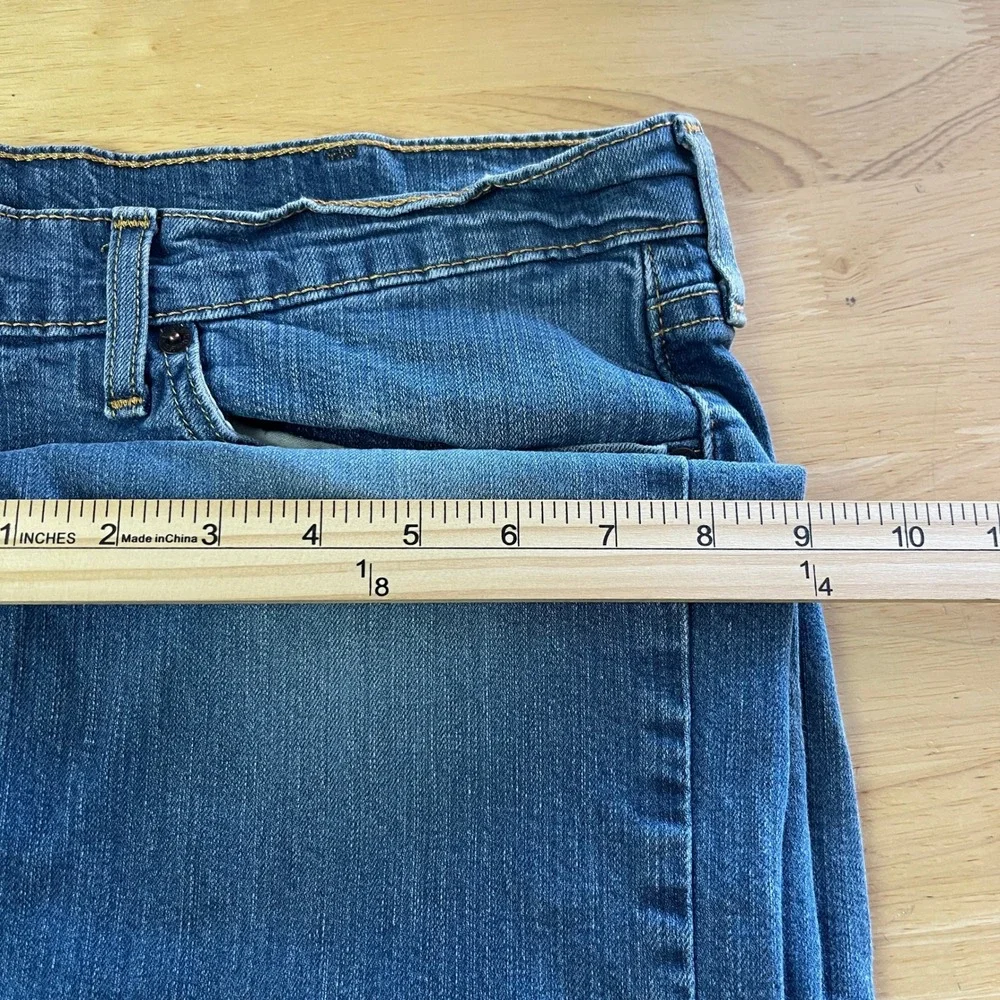 Levis 514 Straight Fit Mens 40x30 Medium Wash Denim Blue Jeans Stretch‎ Zip